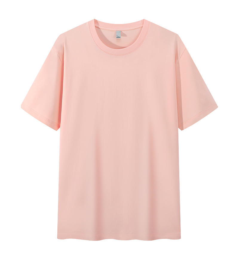 Camisa cultural de manga corta fresca de algodón con amoníaco líquido, estampado, bordado, camiseta de cuello redondo, logotipo impreso personalizado, ropa de clase, ropa de trabajo