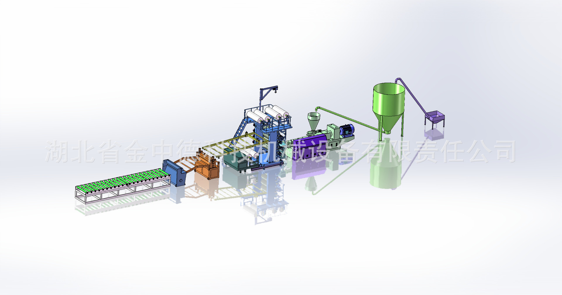 竹纤维压延片材线1