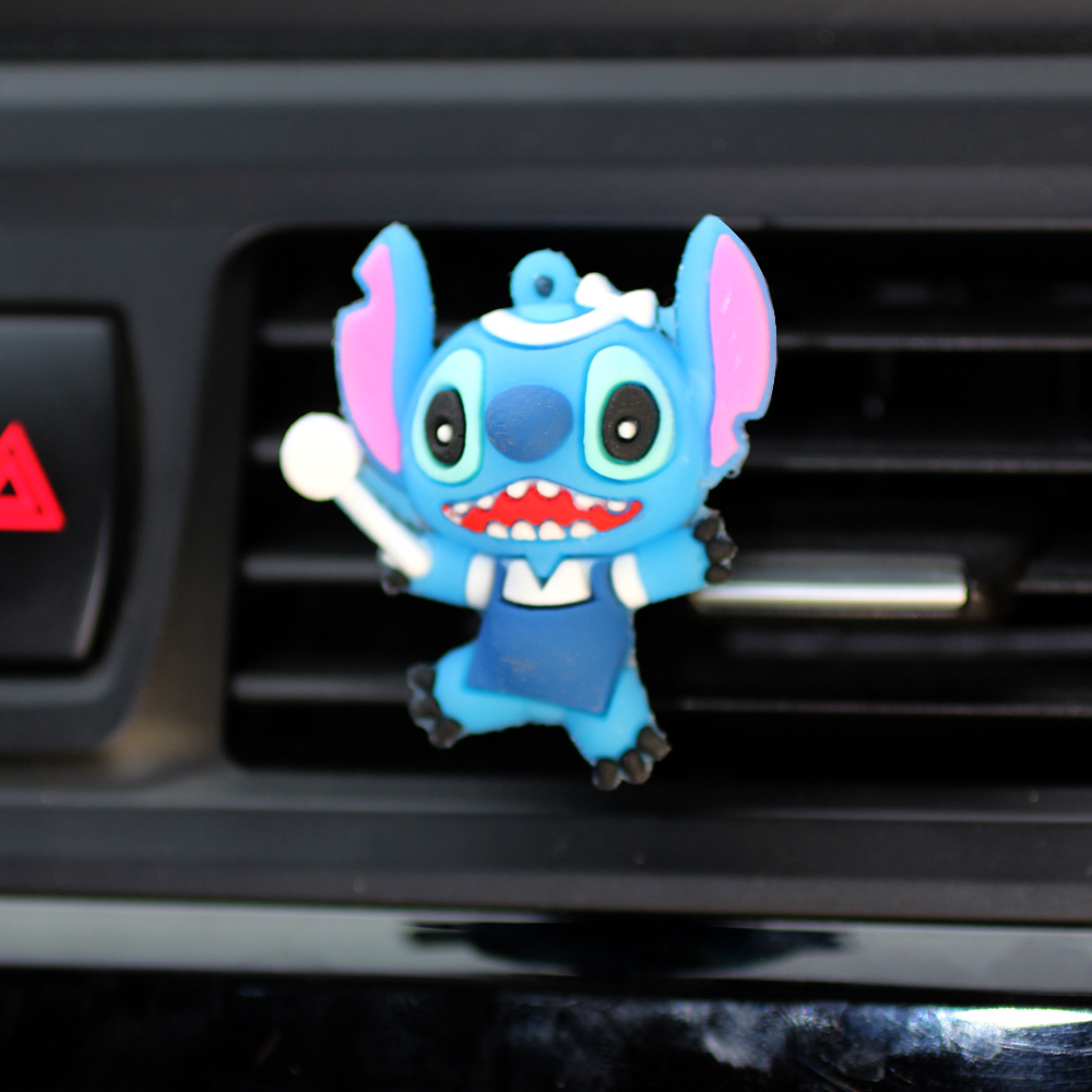 Dibujos animados Stitch Stitch Perfume de coche Decoración de coche Regalo para niños Perfume de coche Salida de aire Aromaterapia