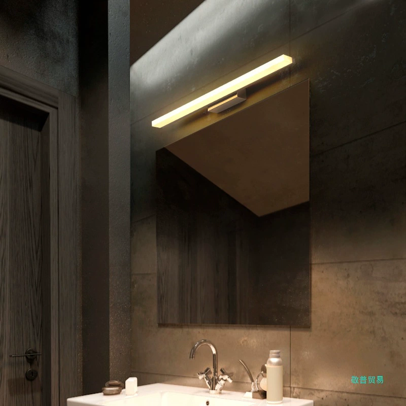 Front headlights for mirror for bathroom for face washing, modern and minimalistic sconce