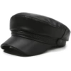 Full leather double strip flat top