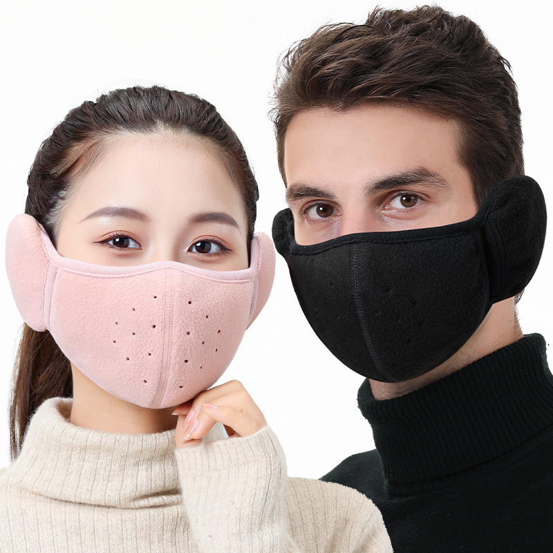 秋冬季骑行防风保暖口罩女护全脸加绒防寒防尘户外透气可水洗面罩