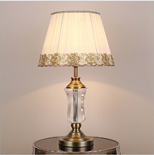 高档水晶台灯 美式卧室床头书房客厅落地灯 欧式现代简约酒店灯饰