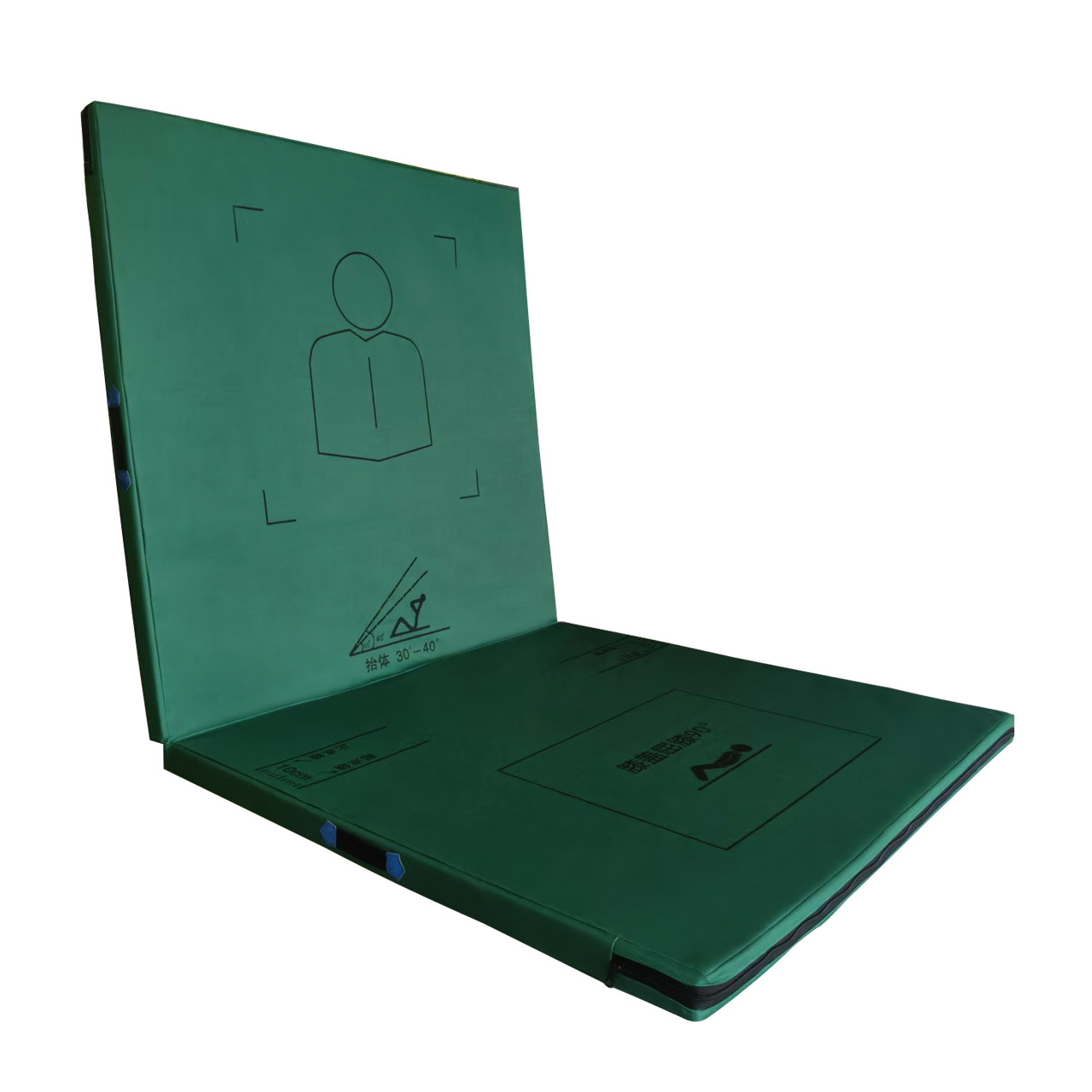 Multifunctional Folding Gymnastics Mat, Silicone Canvas Mat, Sit-Up Mat, Training Fitness Mat, Non-Slip and Foldable