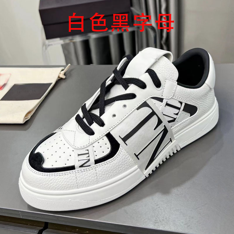 男女兼用の新しいクロスボーダー白靴、カップルモデル、厚底、レースアップ、カラーブロック文字、通気性、ファッショナブルでシンプル|undefined