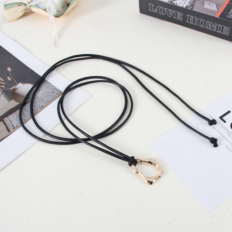 Metal Buckle Soft Leather Rope Knotted Belt for Women to Match Coats, Fashionable down Jackets, Decorative Sweaters and Skirts, Thin Belts