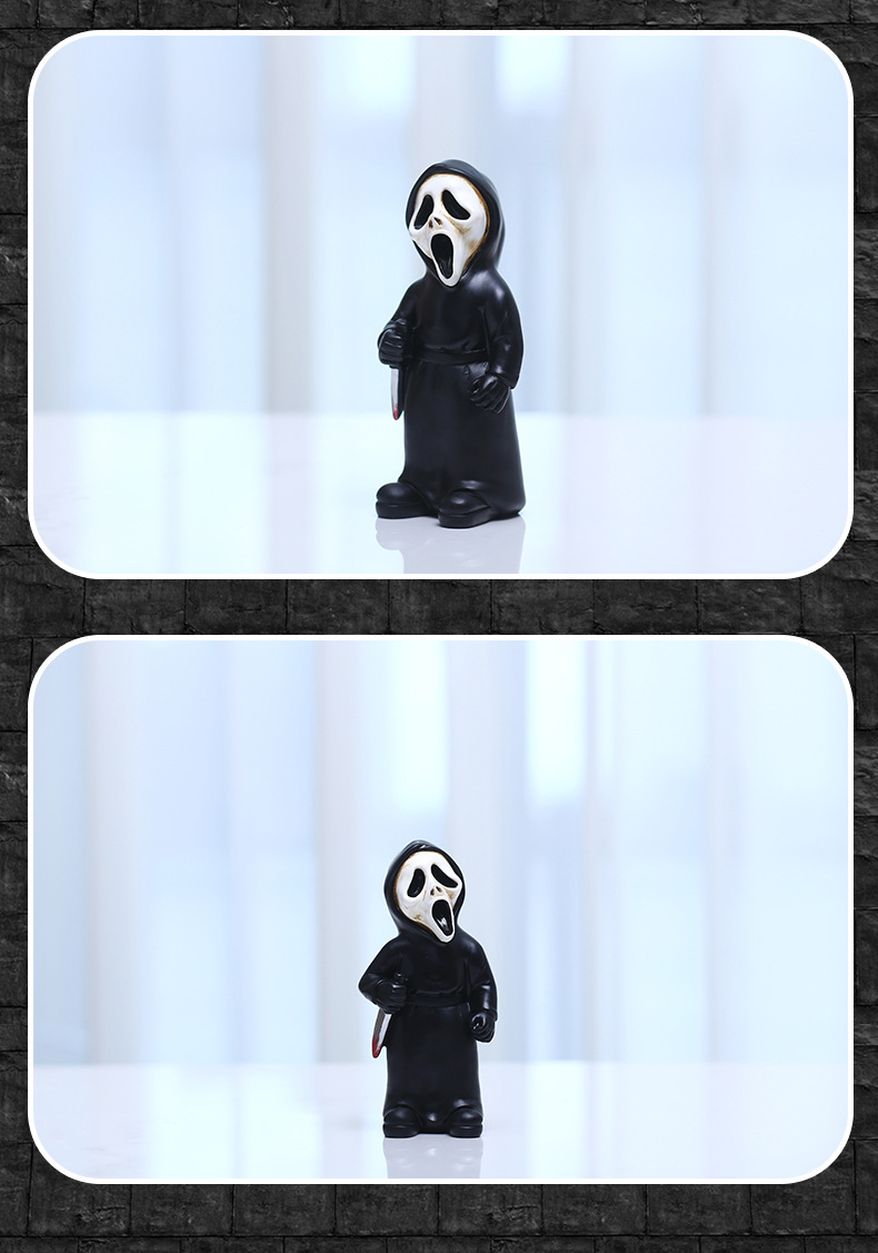 Halloween Ghost Face Killer Synthetic Resin Festival Ornaments display picture 3