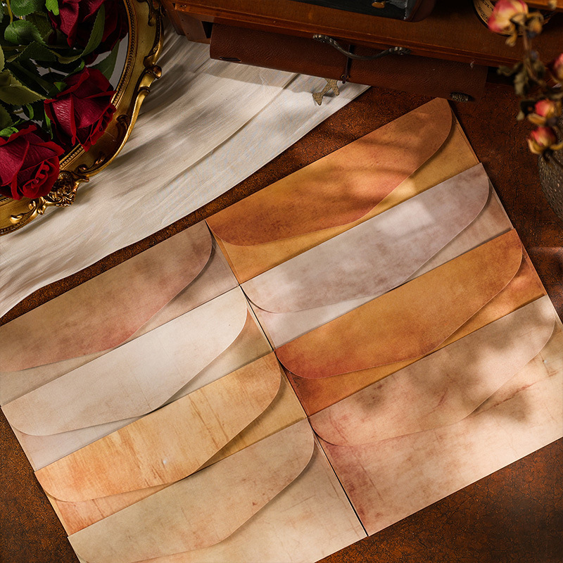 Nostálgico sobre Carta traje de papel de alto aspecto retro tarjeta pequeña material de embalaje Papel de escritura retro occidental papel de escribir