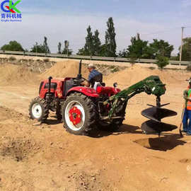 农用车载式钻坑机 四轮拖拉机后置挖坑机 400型电线杆打洞设备
