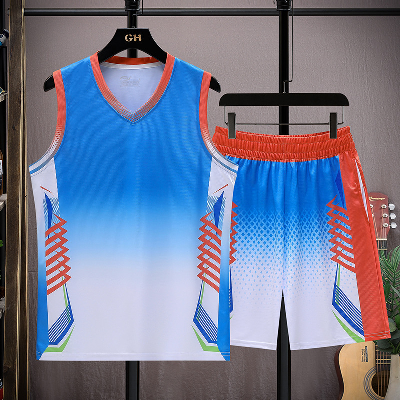 2026 Summer Basketball Uniform Set for Teenage Boys, Quick-Drying Vest, Loose Shorts, Competition Sportswear