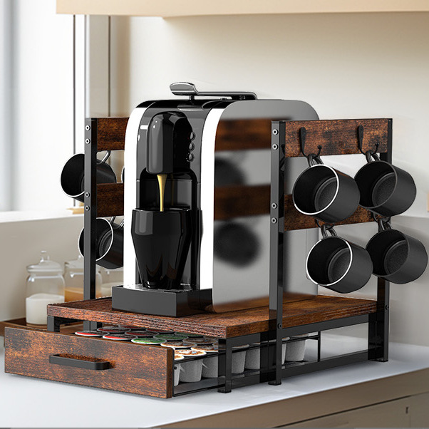 Fábrica directa de 35 paquetes de capacidad por capa de cajón de cápsulas de café con soporte de taza K para suministro transfronterizo