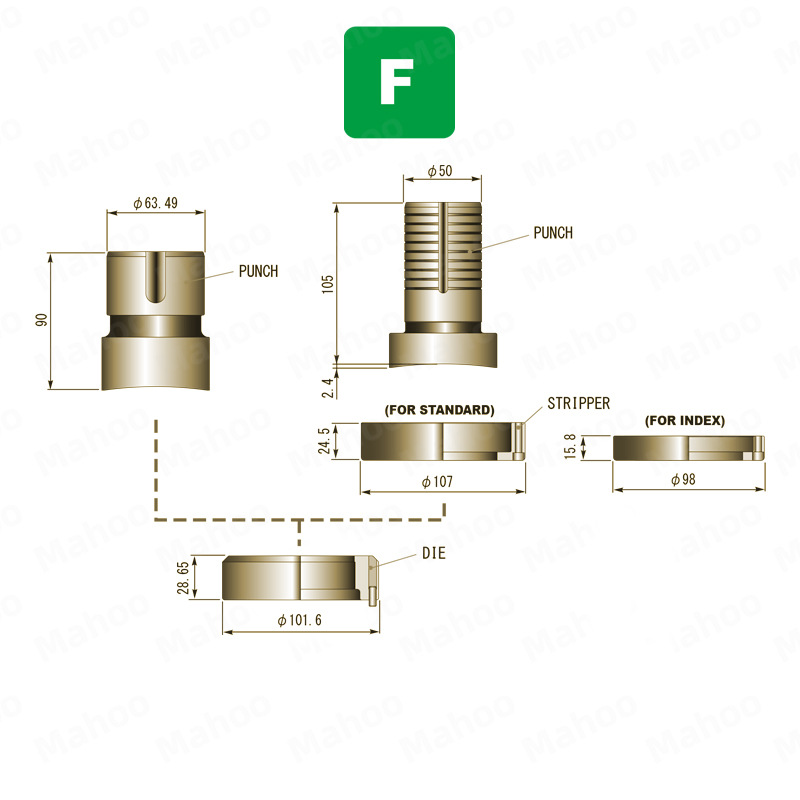 东莞马赫数控冲床模具  村田2048TS数冲模具 EZ2044冲压模具F工位