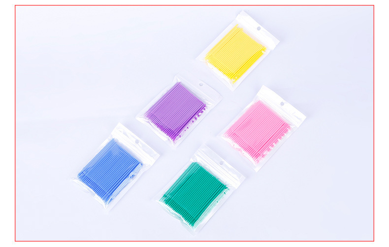 New tattoo and false eyelash cleaning cotton swab, disposable cleaning stick, quick removal false eyelash cotton swab undefined