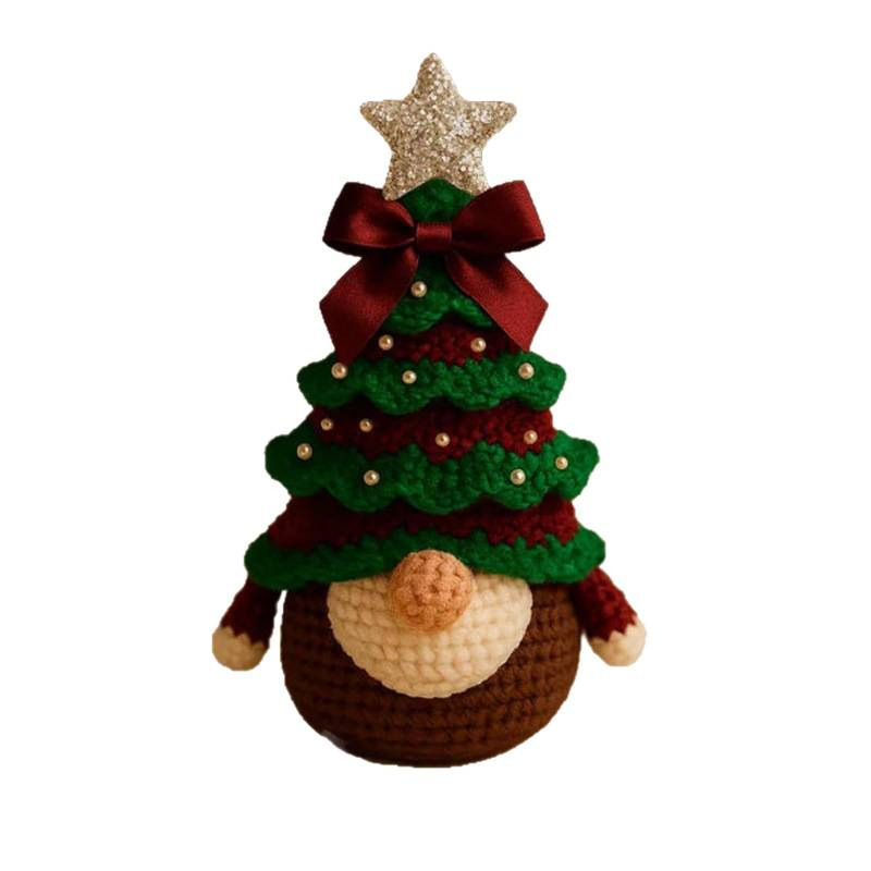 DIY Crochet Christmas Tree Gnome Kit DIY 钩针圣诞树侏儒套件|undefined