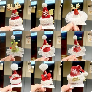 New Christmas Hair Clips 2025 Christmas Holiday Trendy Hair Accessories Headwear Children's Cute Style Autumn and Winter Hair Accessories Hairpins