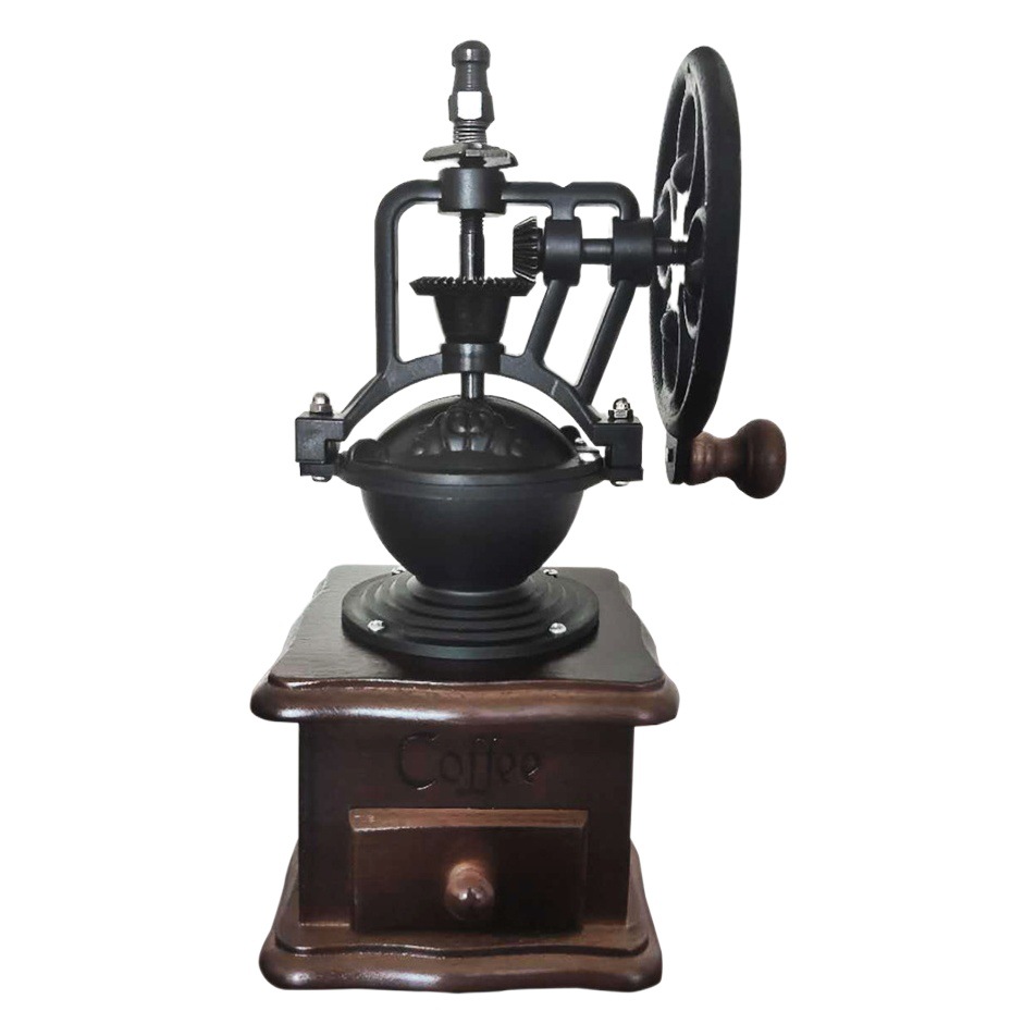 Vintage Home Commercial Cast Iron Ferris Wheel Shake Wheel Coffee Grinder Hand Shake Pulsator Grinding Coffee Grinder
