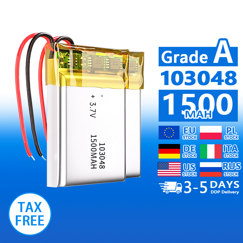 103048 3.7v 1500mAh Wireless microphone beauty Polymer cell