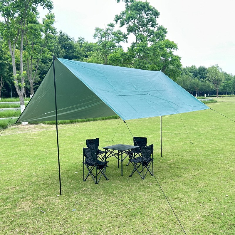 Outdoor Canopy Tent Camping Sunshade Tarp Folding Portable Large Canopy for 4-8 People
