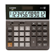 casio 卡西欧MH/DH-12 宽型黑色计算器12位数太阳能商务办公时尚
