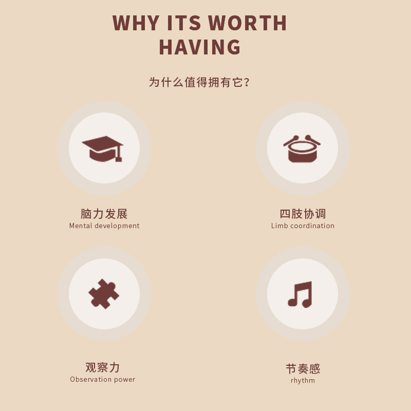 Tablero de resonancia de madera Tablero de resonancia de dibujos animados Juguete para niños Jardín de infantes Educación temprana Instrumento musical Tablero de resonancia animal