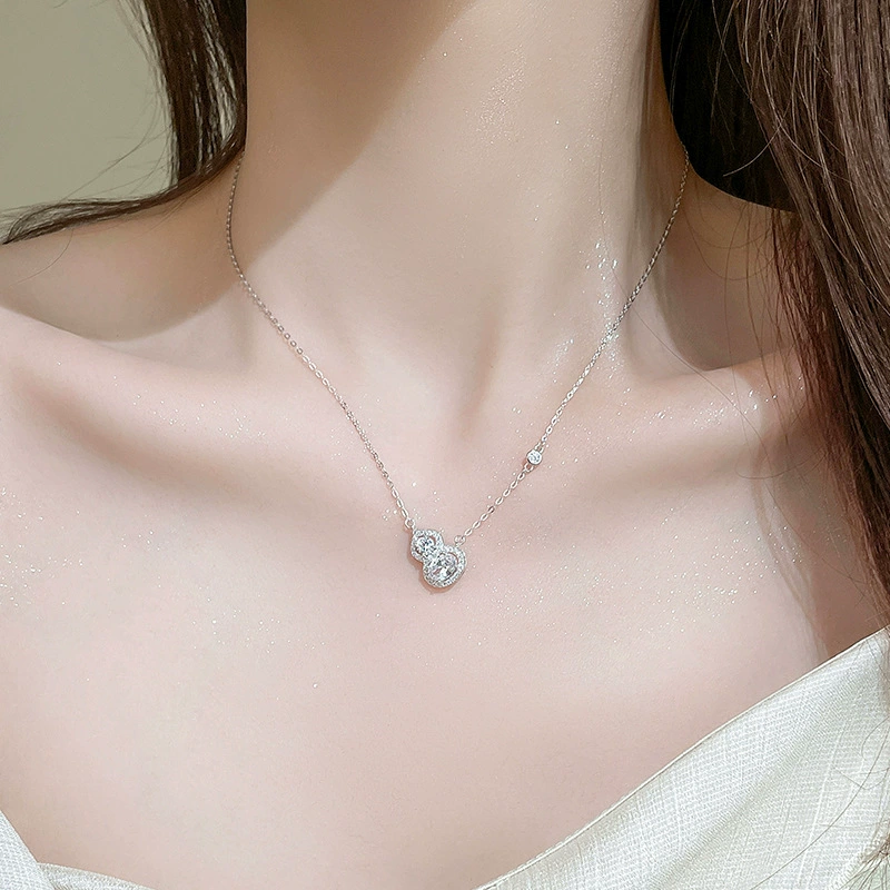 Necklace, design chain for key bag , ethnic pendant, Chinese style, 925 sample silver, high-quality style, ethnic style