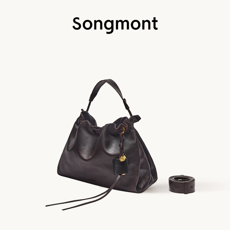 [文淇同款]Songmont山下有松百纳包余墨白托特包垃圾袋通勤流浪包|undefined