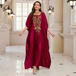 沙滩罩衫闪光面料绣花度假长袍跨境亚马逊L4212  L