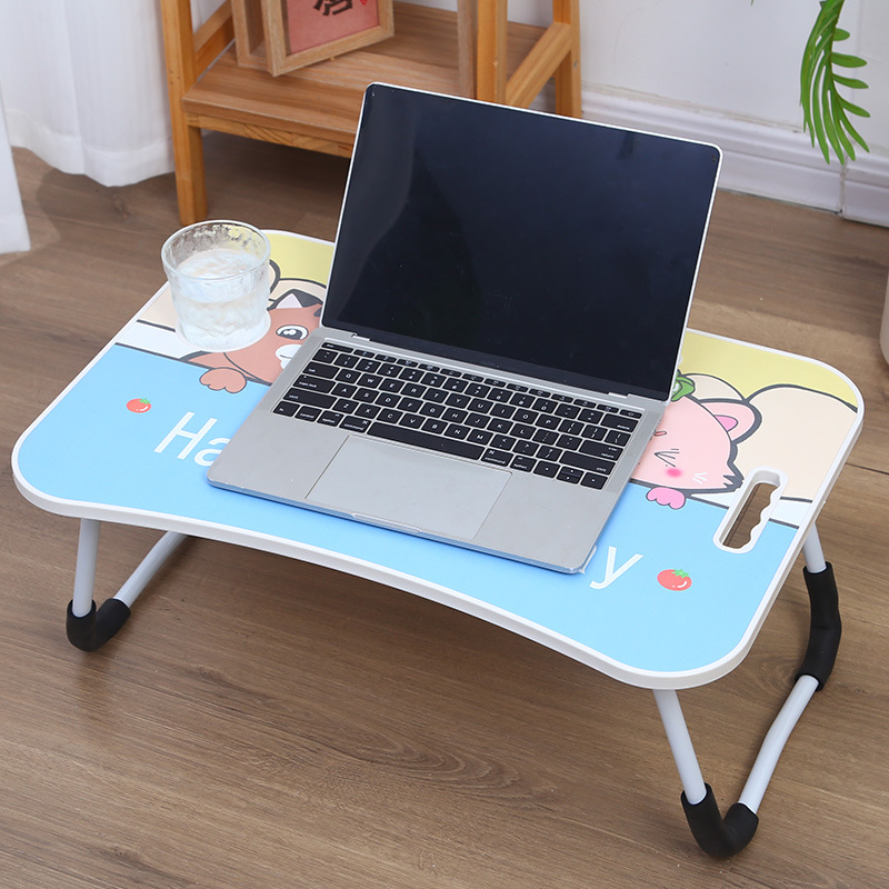 Small tables on the plastic cartoon bed