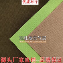 TR珠地空气层面料 220g/250g/320g人棉涤纶混纺珠地网眼布 蜂巢布