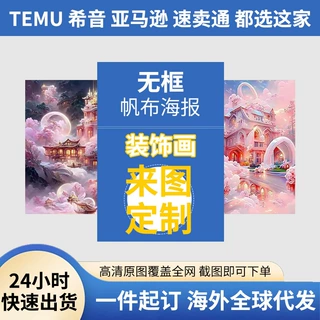 帆布画一件起订海外全球代发亚马逊希音速卖通TEMU油画
