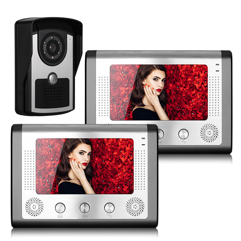 Shanyishida 7 pulgadas timbre visual a prueba de lluvia HD intercomunicador visual venta al por mayor 1V1-2V1 ......