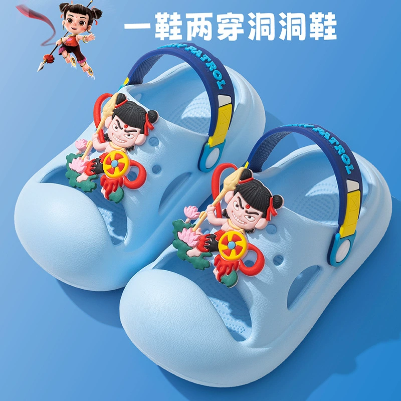 Нежа тапочки для мальчиков Летний мальчик Баотоу противоскользящие мягкие сандалии