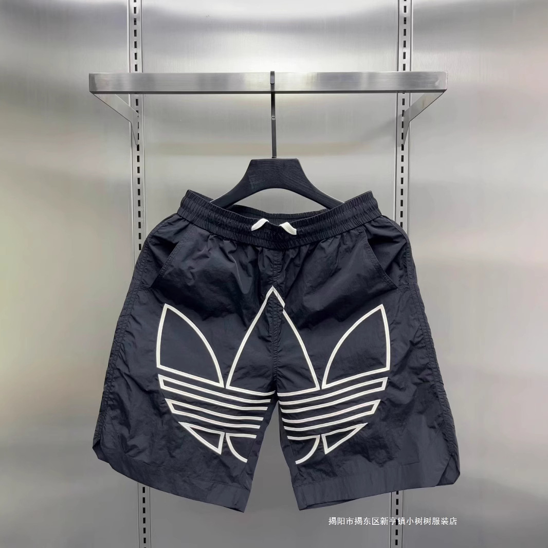 Men's Summer Loose Casual Quick-Dry Sports Shorts Thin Stylish Heavy Print Color-Block Beach Shorts