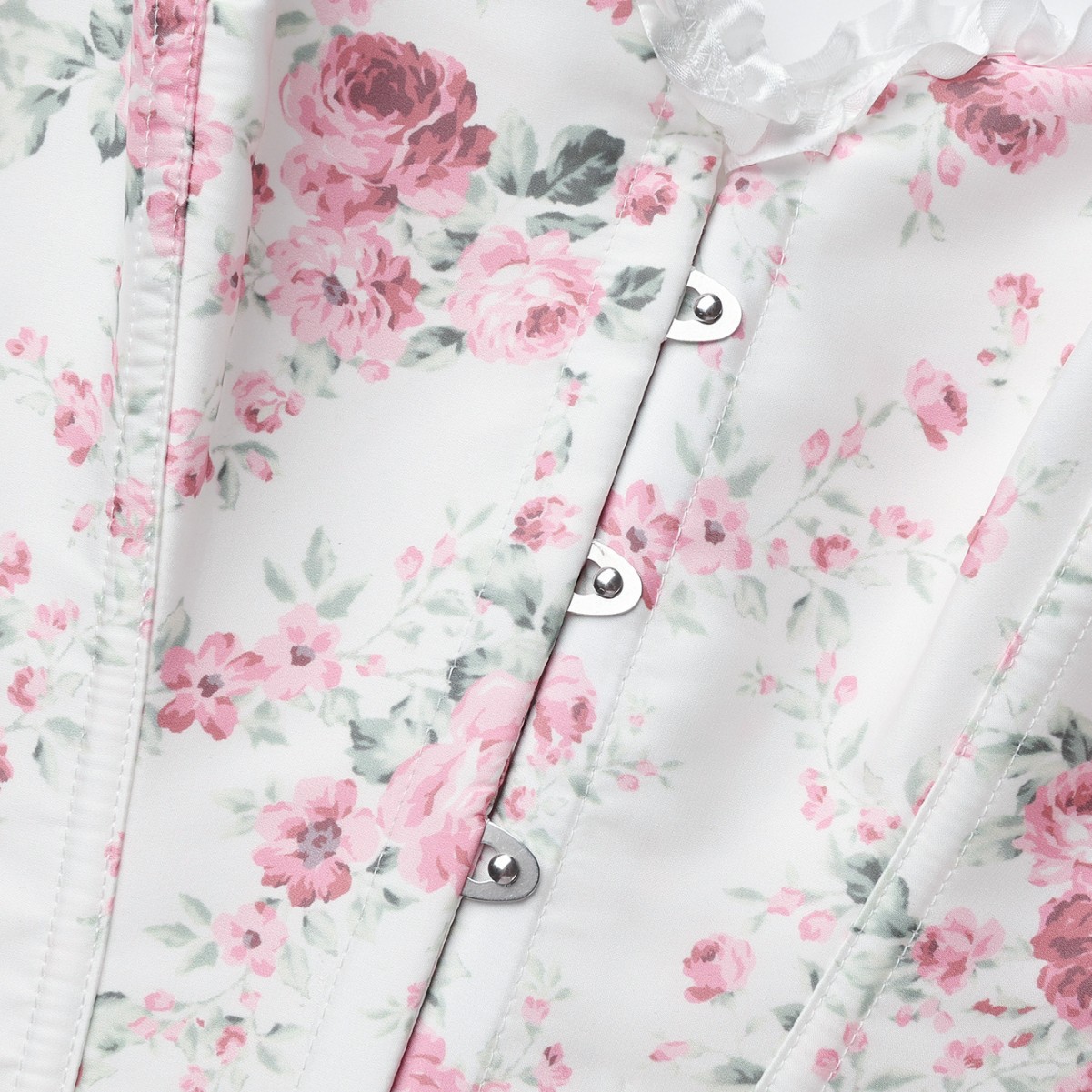 Nuevo impresión de encaje de belleza de cintura de pecho corsés de mujer corte corte de vestuario fuente transfronteriza temu