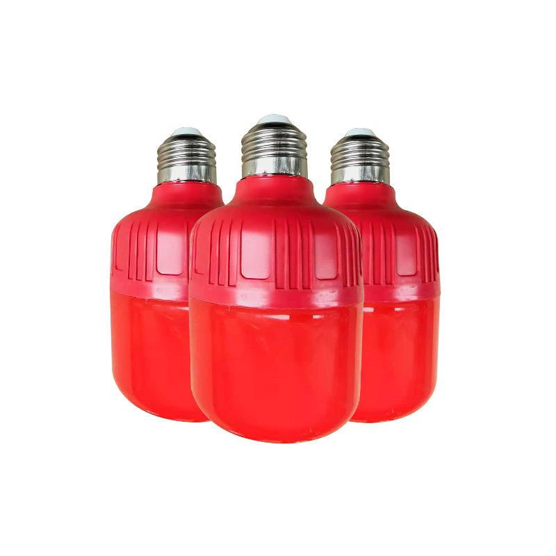 Bombilla de linterna led roja e27 boca de tornillo bombilla pequeña roja festiva Dios de la riqueza bombilla de Buda 3W5W burbuja de bola roja