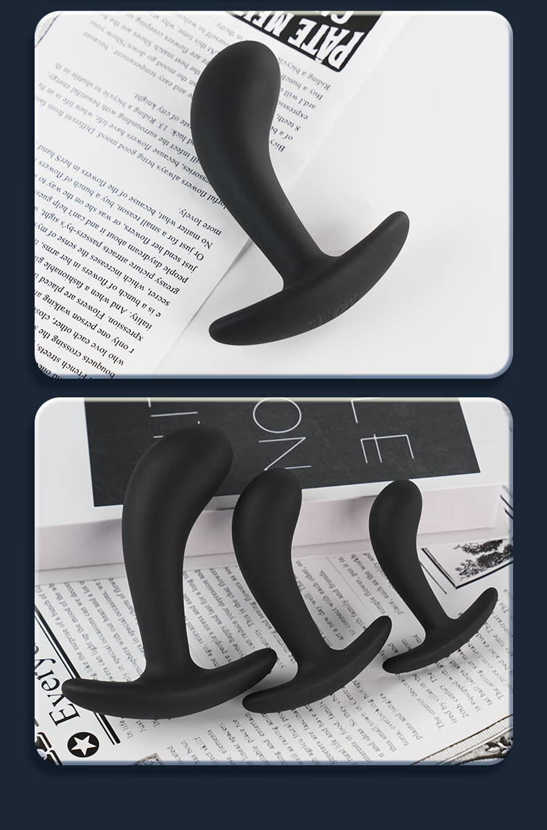 Beginner Silicone Anal Plug with Thumb Grip, Manual Prostate Stimulation Toy — detail image 11