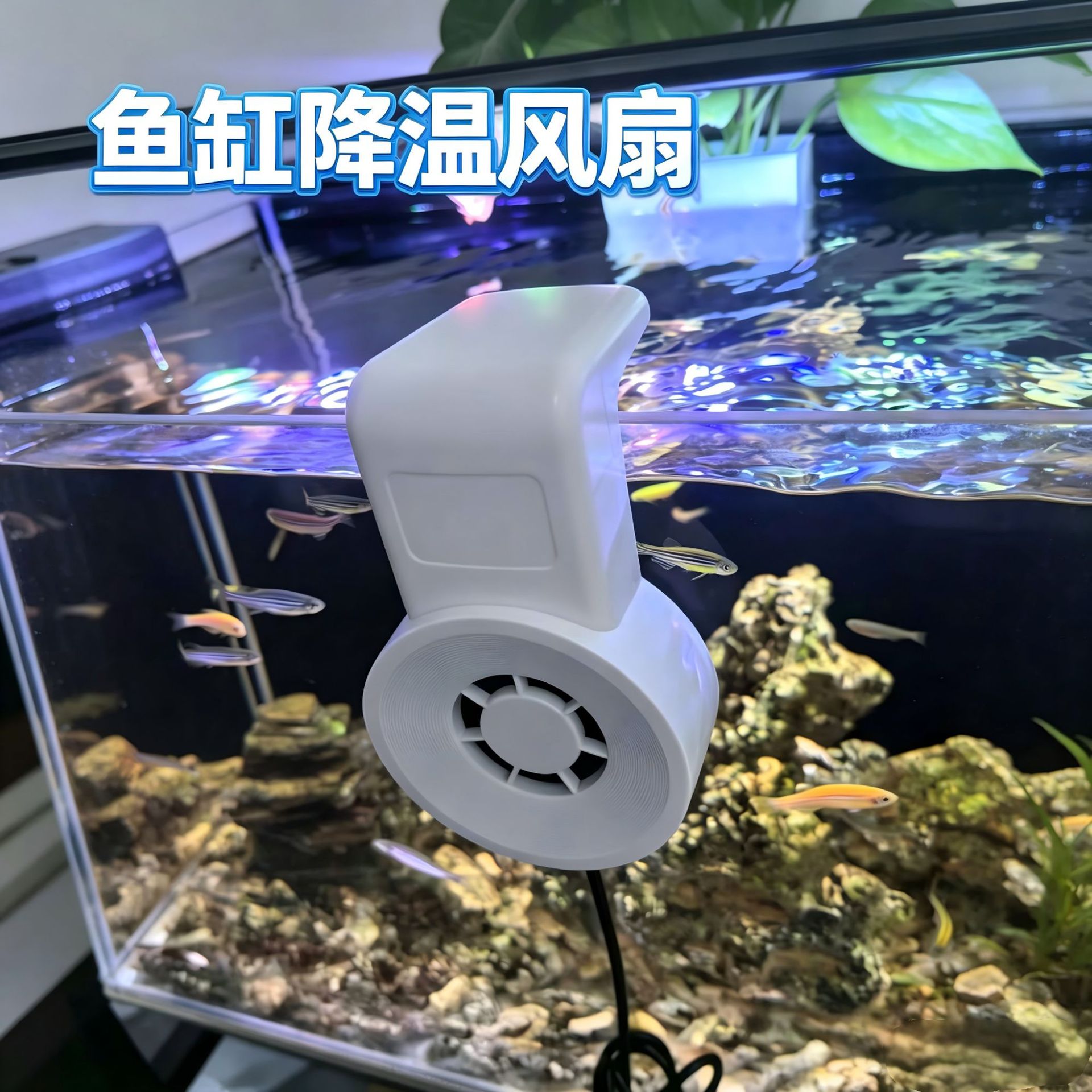 Disipación de calor y enfriamiento de la pecera Refrigeración con ventilador de acuario usb silencioso Enfriador pequeño externo Refrigeración y artefacto de enfriamiento