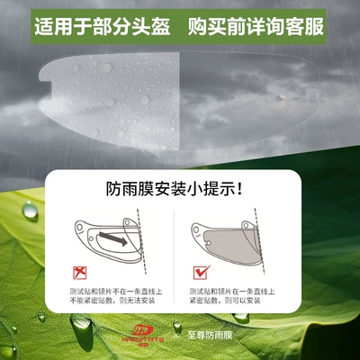 Rain-Proof Film Helmet Lens | Motorcycle helmet anti-fog film - supreme-lotus-leaf-rainproof-film-the-material-is-hydrophobic