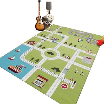 Avtomobil döşəmə paspasları – Floor Mat City Traffic Scene