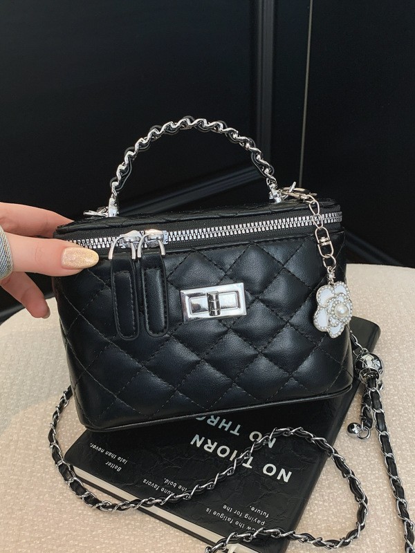 Xiaoxiang estilo de cadena de diamond bolso de mano pequeño bolso cuadrado para mujeres 2026 nuevo estilo de alto nivel nicho lujo ligero versátil bolso de mochila