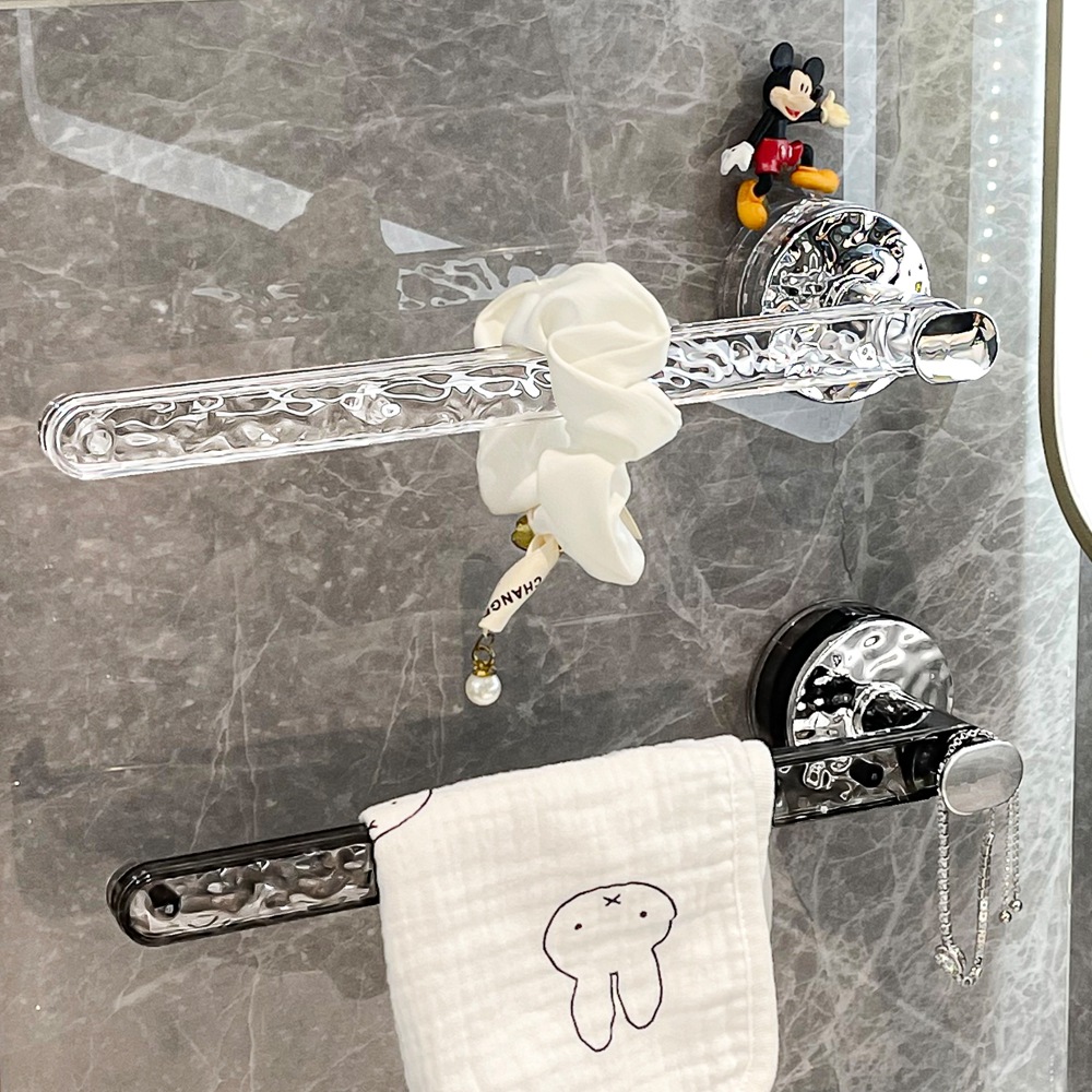 Toallero de ventosa fuerte Toalla de baño sin perforación Toalla de baño Gancho de pared Toalla de baño Soporte de poste colgante image 3