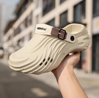 Zapatos de pareja de verano zapatillas de cabeza de bolsillo zapatillas de oficina zapatillas de trabajo de playa casuales zapatillas frías