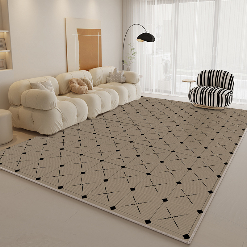 Alfombras sala de estar 2025 sofá francés retro crema viento alfombra de suelo impermeable a prueba de contaminación viento doméstico desmontable