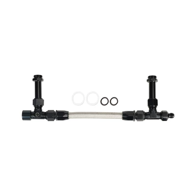 Factory Direct Sales Cross-Border Automotive Modification Double-Joint Fuel Line Stainless Steel Braided Fuel Line Kit An8 (Tubing) - black