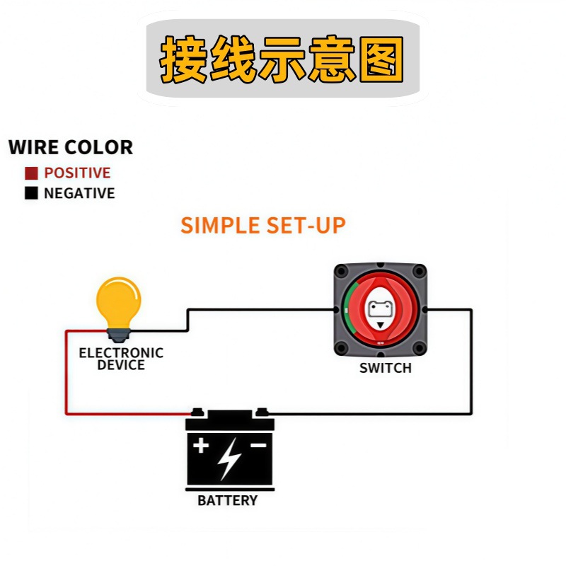 12V-48V Heavy-Duty Battery Power Switch Truck Trailer Ship Yacht 600A High Current Power-Off Switch