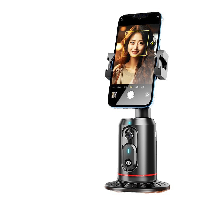 Gimbal Q02 con Seguimiento Facial de 360° ° Control Remoto Bluetooth para Selfies con Video en Vivo y Seguimiento Panorámico con IA