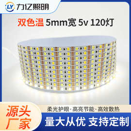 led灯带 2835双色温5V 5mm宽120灯条
