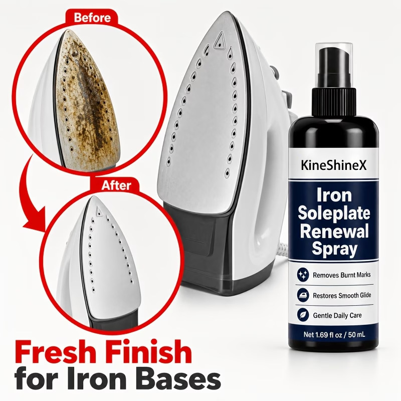 Kineshinex Metal Polish, Iron Soleplate Cleaning and Repair Spray, Removes Steam Iron Soleplate Kineshinex Metal Polish, Iron Soleplate Cleaning and Repair Spray, Removes Steam Iron Soleplate