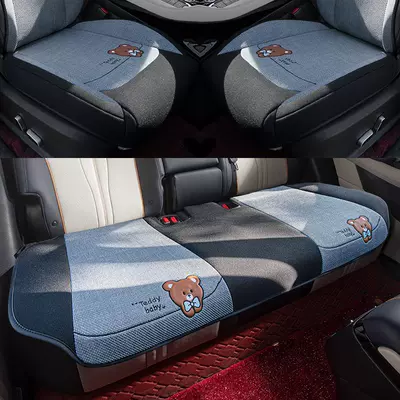 Modelə uyğun (Original) oturacaq örtükləri, Cover - three-piece-set-grey-byd-song-plus2021-2023-model-is-suitable-for-the-old-model-without-holes-in-the-neck