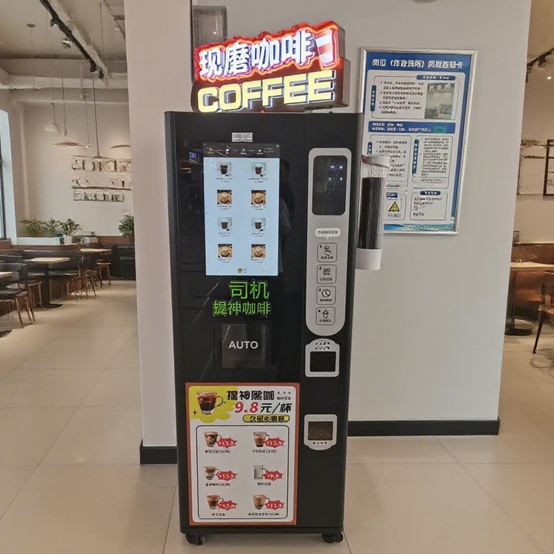 [Fábrica de fuerza] Máquina expendedora automática de té con leche y café recién molido